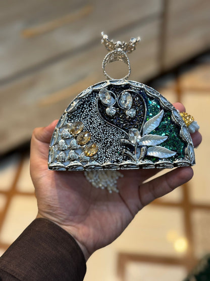 Turkish_Kundan Designer Clutch_New Design 30