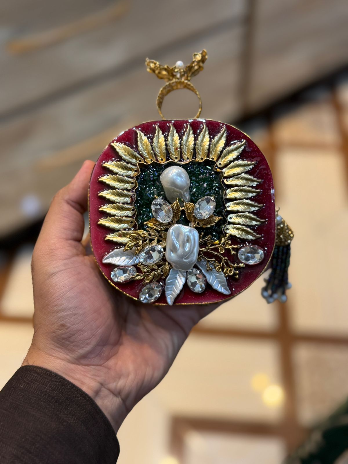 Turkish_Kundan Designer Clutch_New Design 31