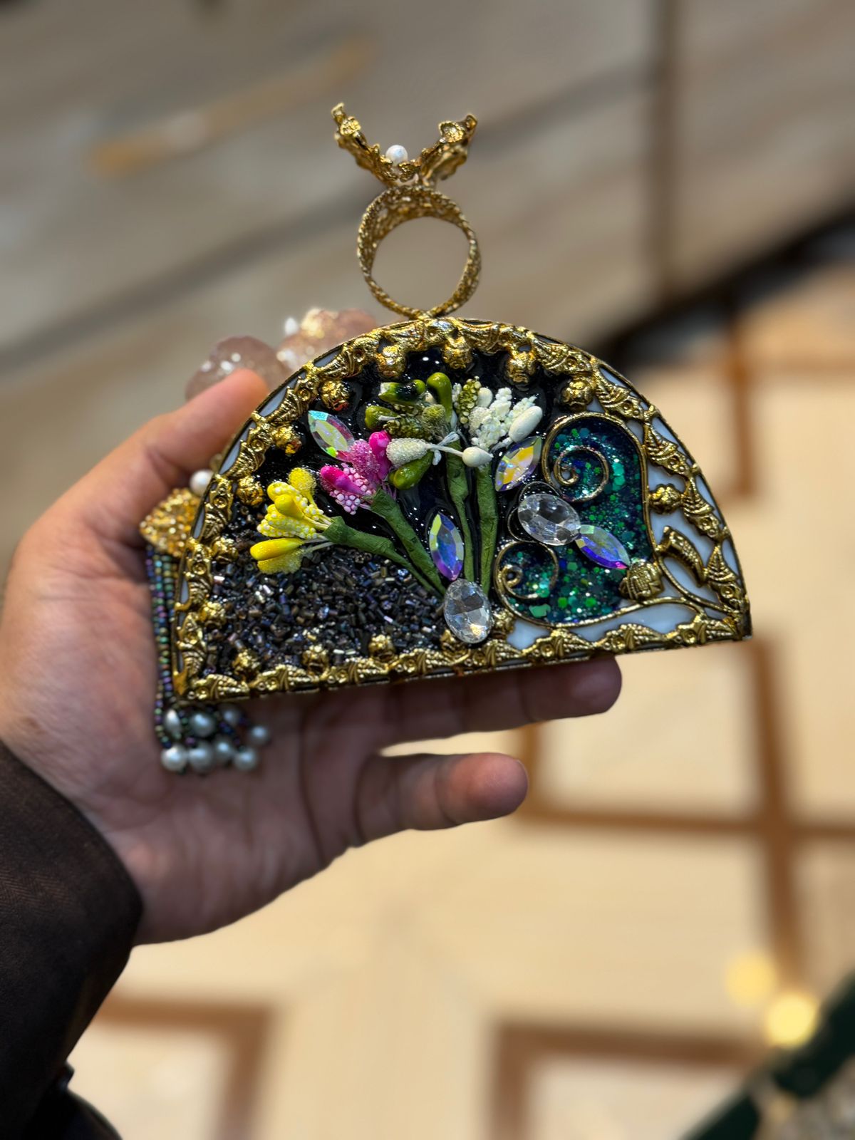 Turkish_Kundan Designer Clutch_New Design 33