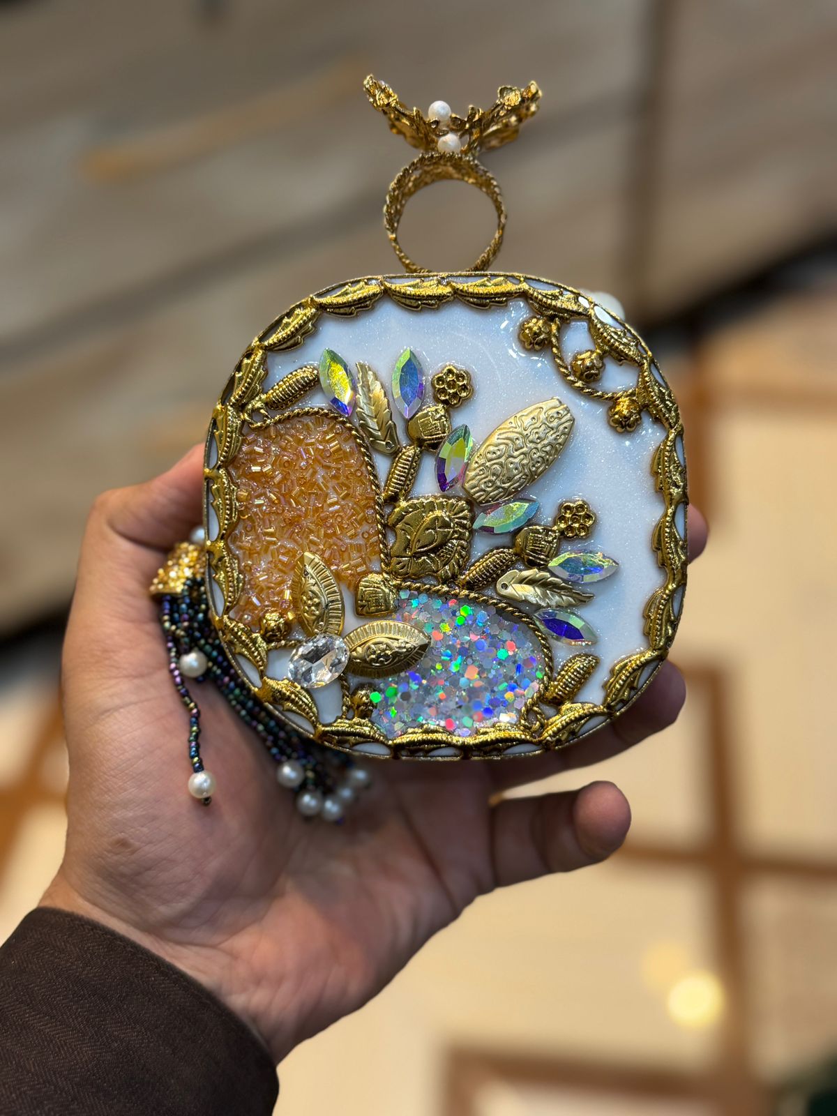 Turkish_Kundan Designer Clutch_New Design 34