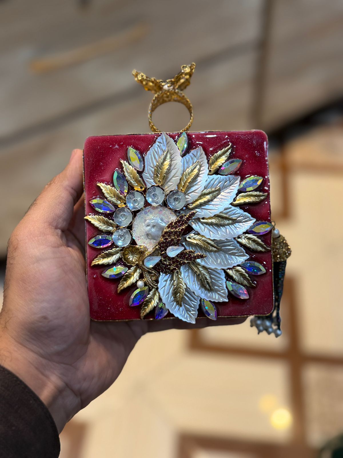 Turkish_Kundan Designer Clutch_New Design 37