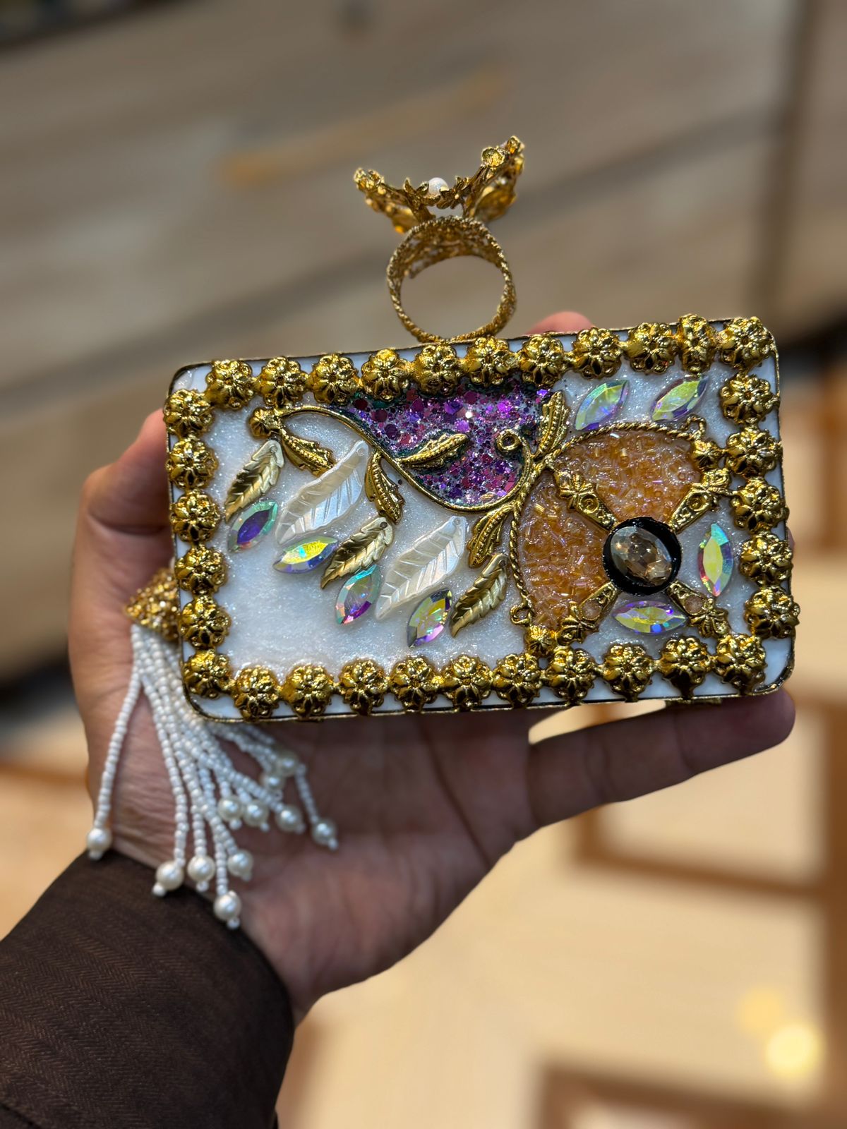 Turkish_Kundan Designer Clutch_New Design 41