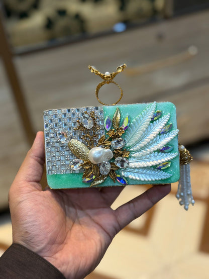 Turkish_Kundan Designer Clutch_New Design 47