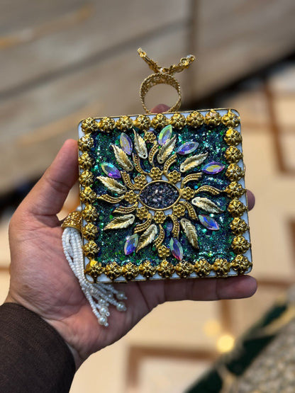 Turkish_Kundan Designer Clutch_New Design 52