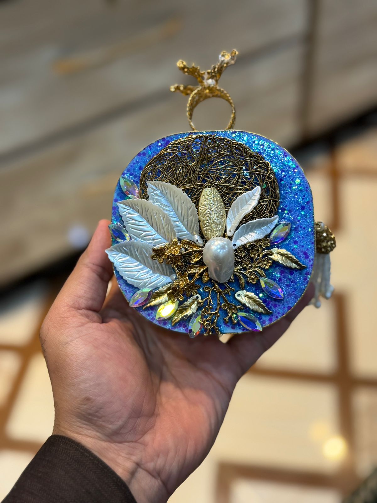 Turkish_Kundan Designer Clutch_New Design 56