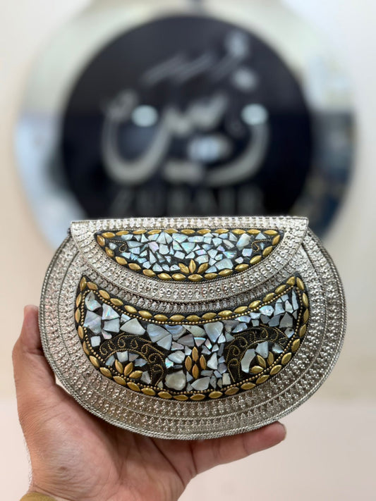 Indian Silver Metal Clutch_New Design 2