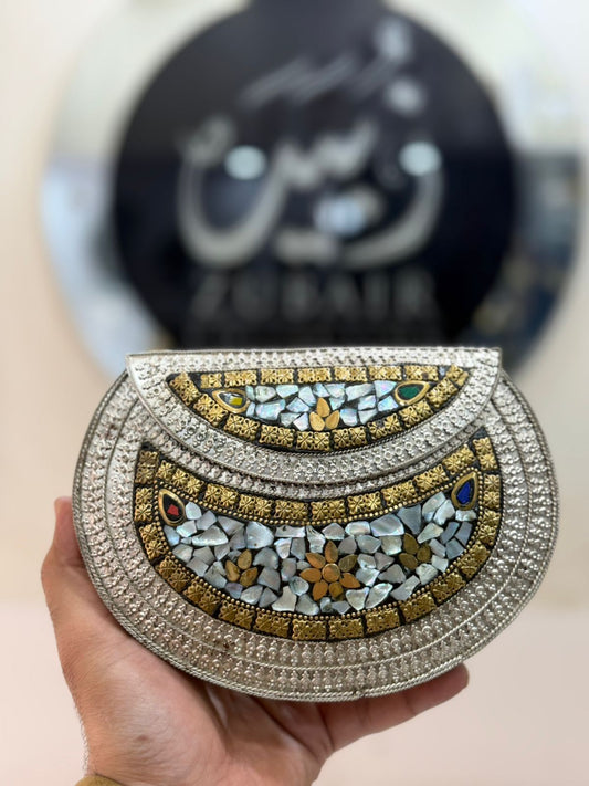 Indian Silver Metal Clutch_New Design 1