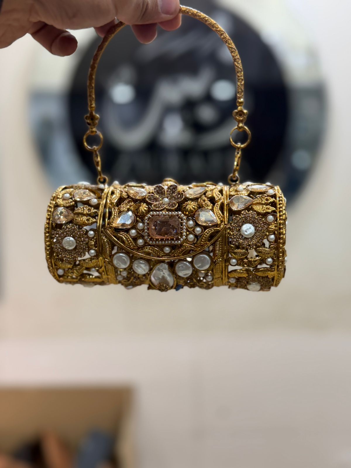 Turkish Kundan Designer dholki_New Design 3