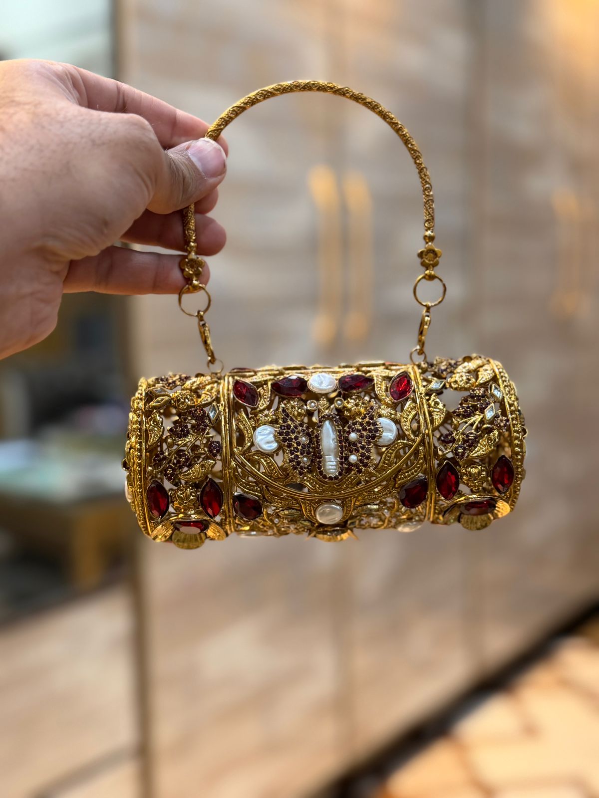 Turkish Kundan Designer dholki_New Design 5