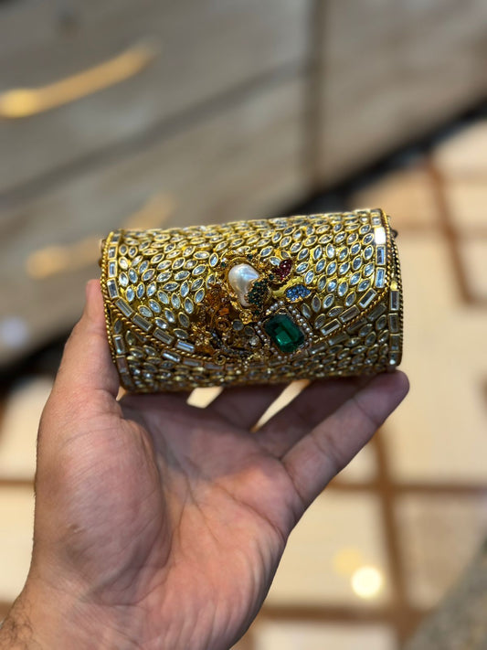Turkish_Kundan Designer Clutch_New Design 12