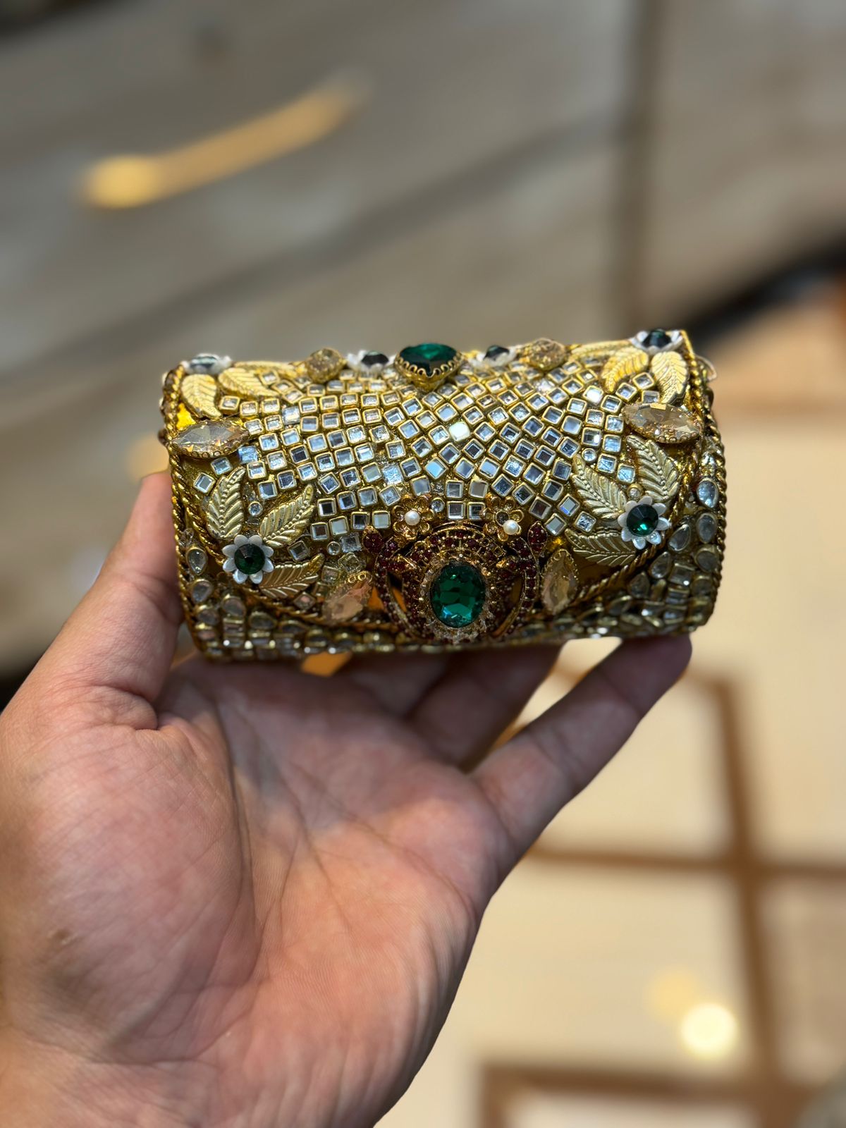 Turkish_Kundan Designer Clutch_New Design 13