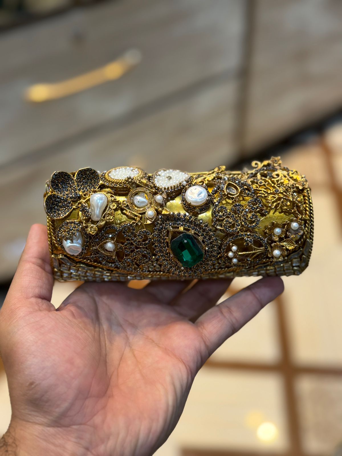 Turkish_Kundan Designer Large Dholki_New Design 17