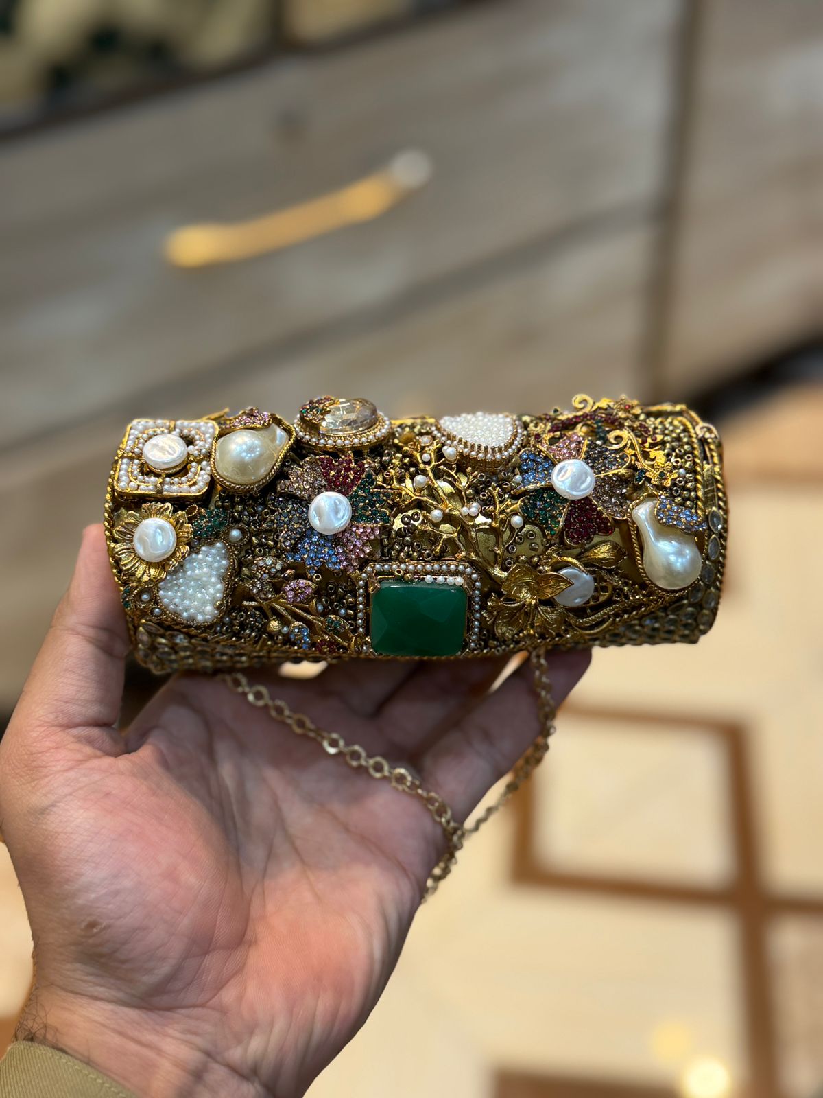 Turkish_Kundan Designer Large Dholki_New Design 31