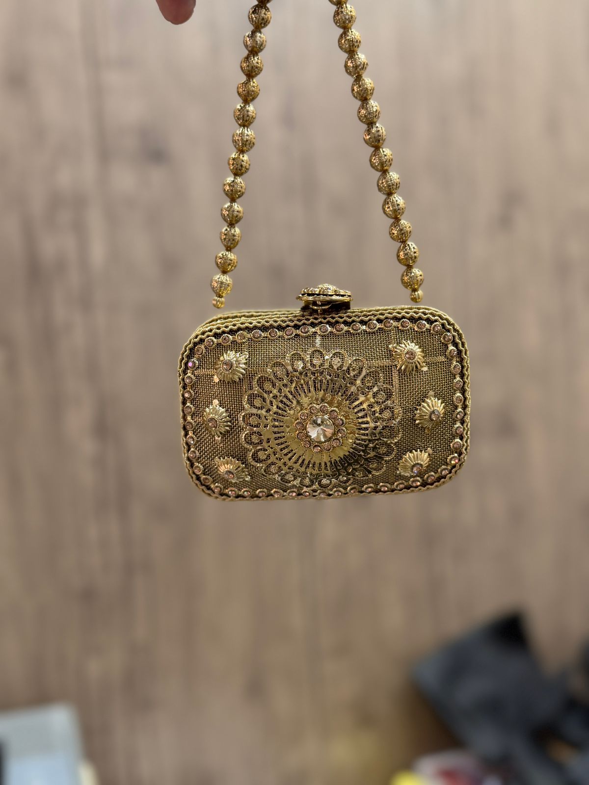 Stylish Heer Collection Golden Clutch_New Design 9