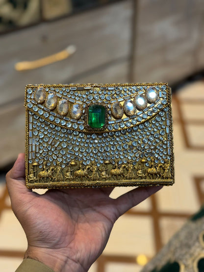 Turkish_Kundan Designer Clutch_New Design 1