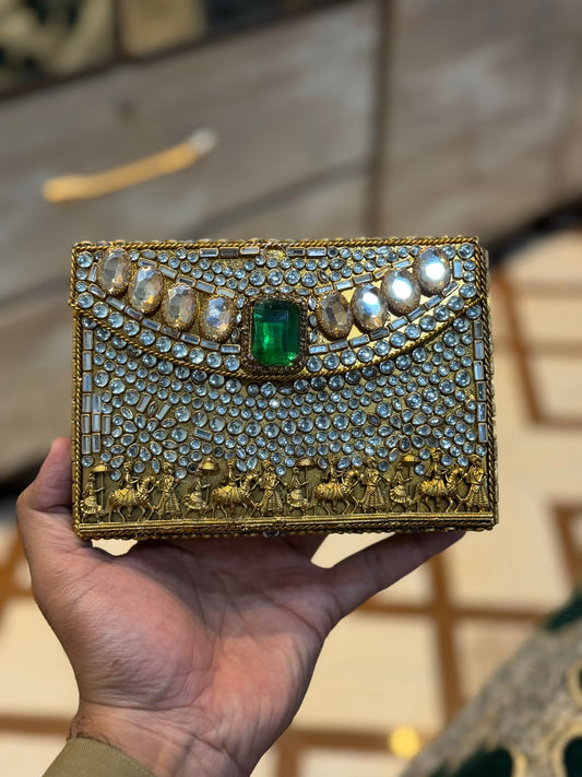 Turkish_Kundan Designer Clutch_New Design 1
