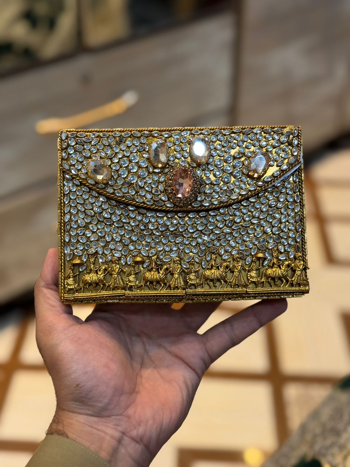 Turkish_Kundan Designer Clutch_New Design 2