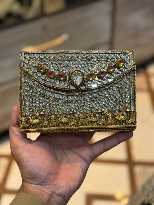 Turkish_Kundan Designer Clutch_New Design 4