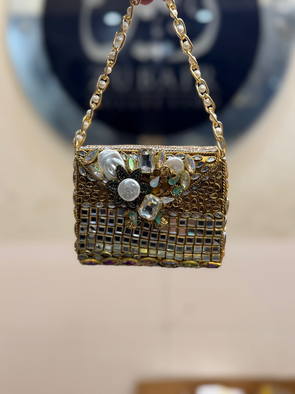 Turkish_Kundan Designer Clutch_New Design 16