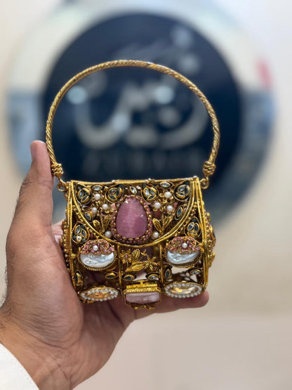Stylish Turkish_Kundan Designer Clutch_New Design 1