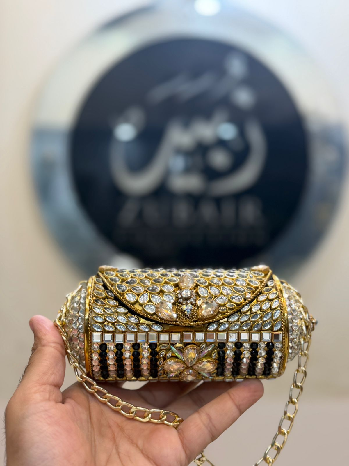 Stylish Turkish_Kundan Designer Clutch_New Design 5