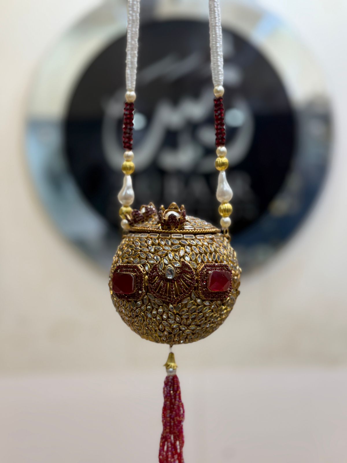 Stylish Designer Turkish_Kundan Dholki_New Design 4