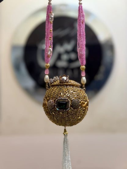 Stylish Designer Turkish_Kundan Dholki_New Design 5