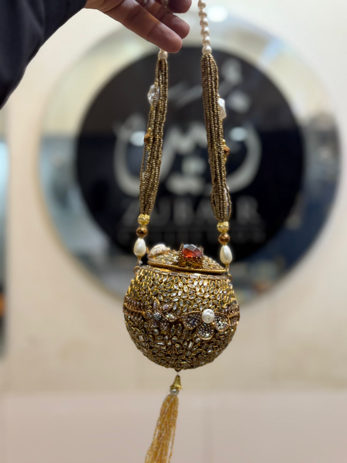 Stylish Designer Turkish_Kundan Dholki_New Design 6