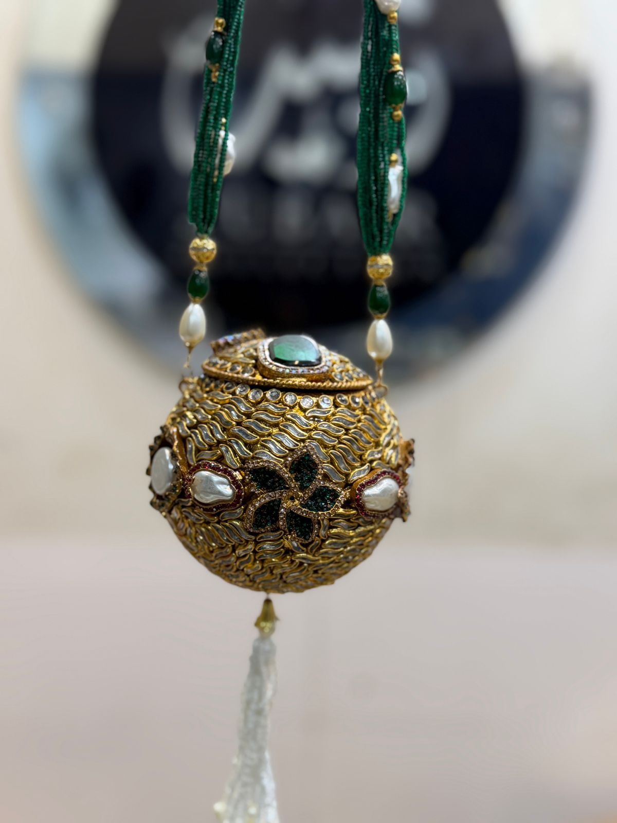 Stylish Designer Turkish_Kundan Dholki_New Design 7