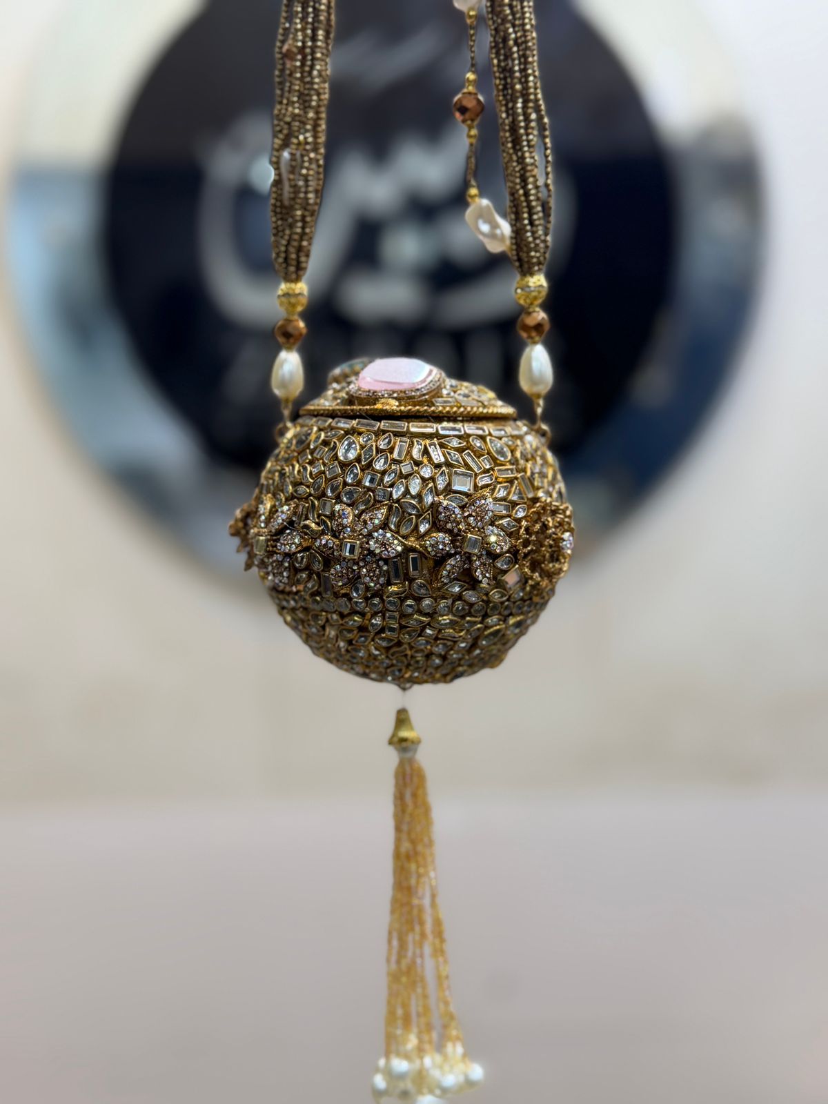 Stylish Designer Turkish_Kundan Dholki_New Design 8