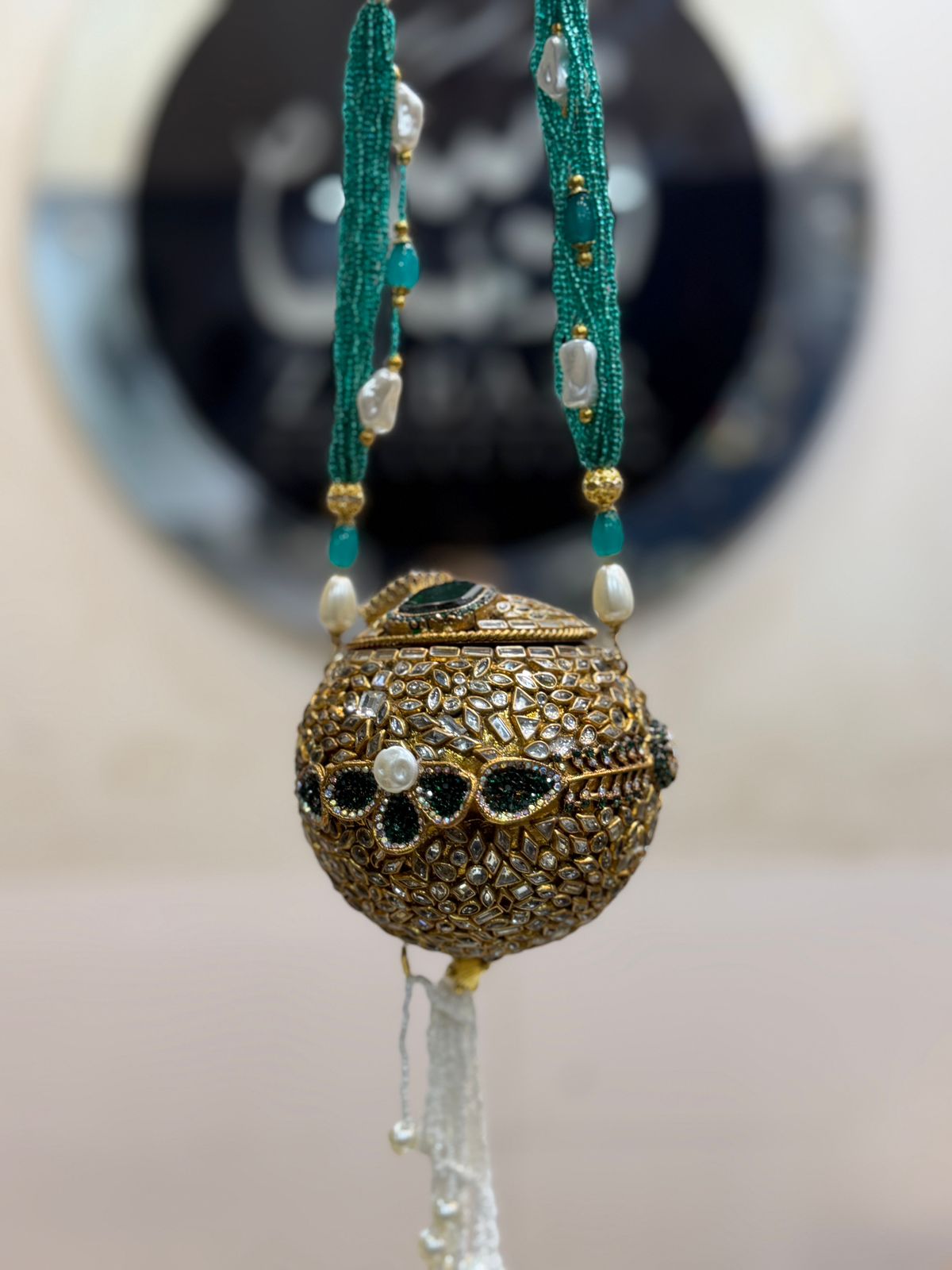 Stylish Designer Turkish_Kundan Dholki_New Design 13