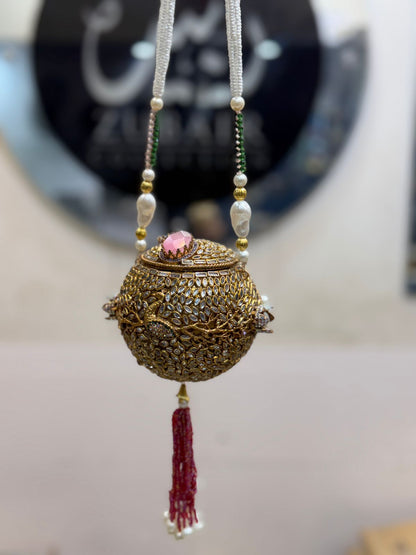Stylish Designer Turkish_Kundan Dholki_New Design 15