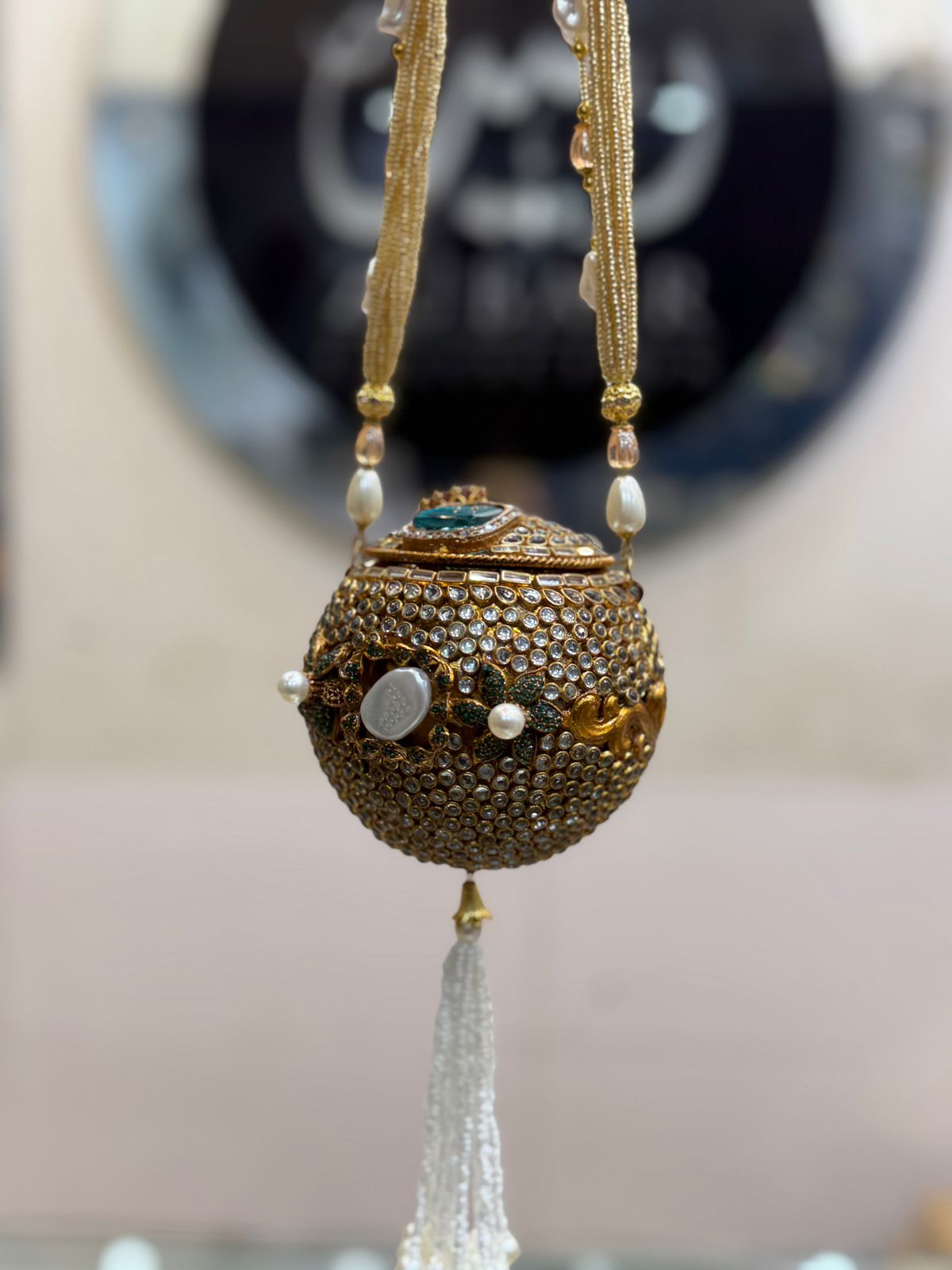 Stylish Designer Turkish_Kundan Dholki_New Design 18