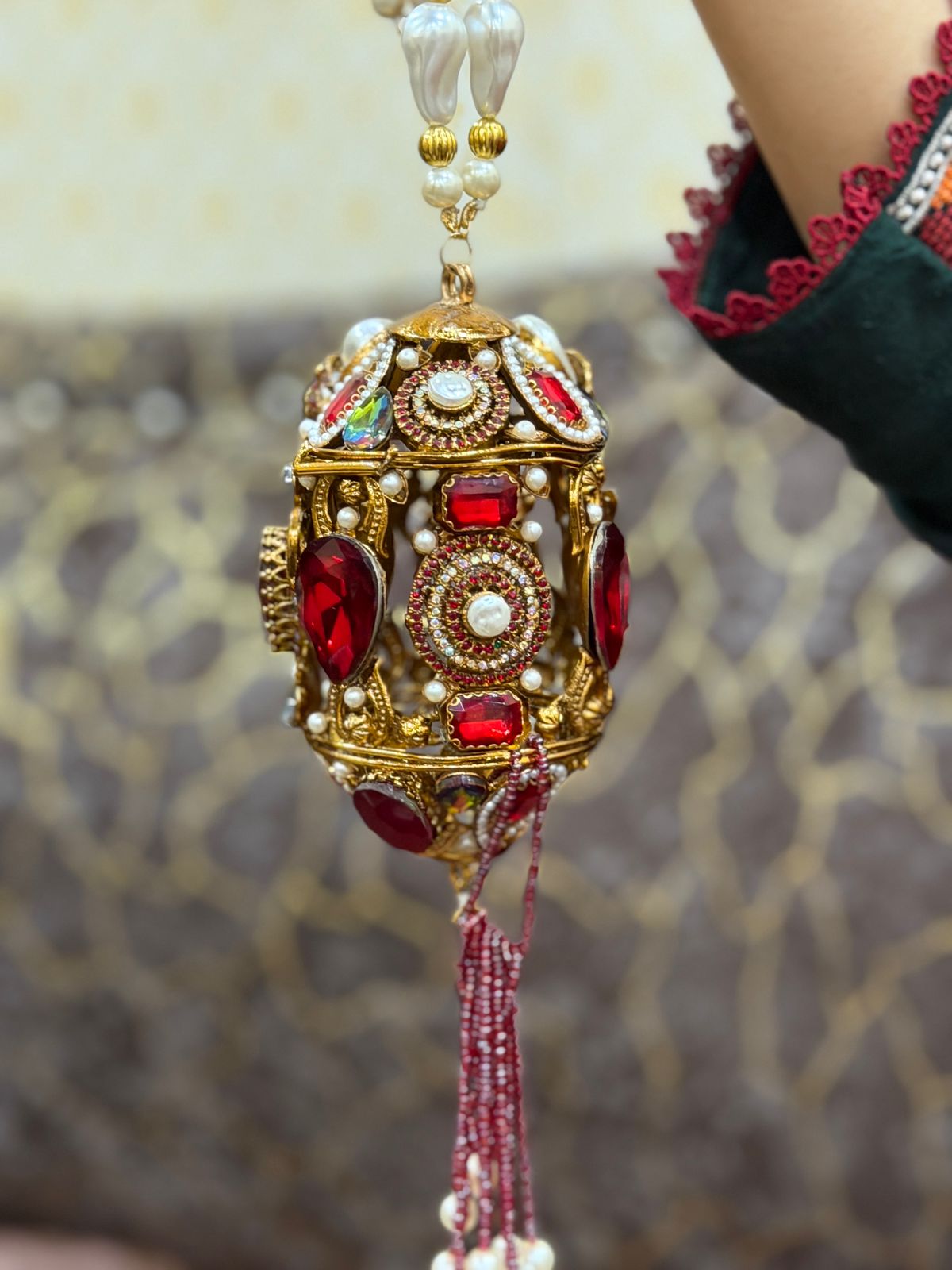 Stylish Turkish Kundan Dholki Clutch_New Arrival_Design 3