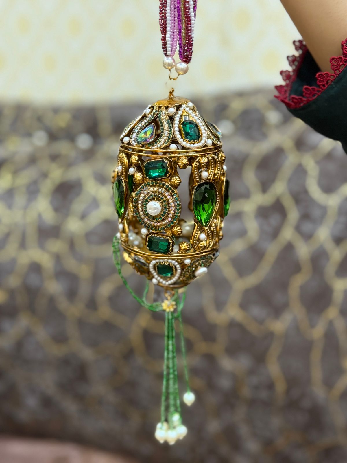 Stylish Turkish Kundan Dholki Clutch_New Arrival_Design 8