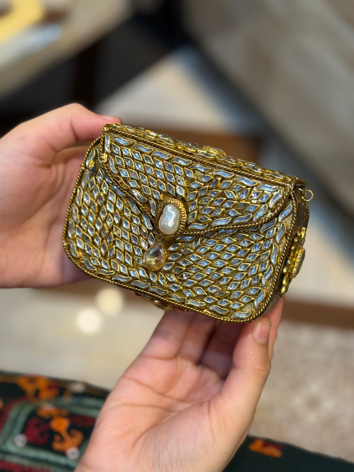 Stylish Turkish Kundan Clutch_New Arrival_Design 9