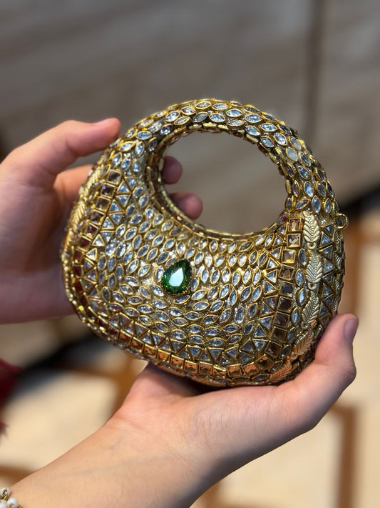 Moon Turkish Kundan Clutch_New Design 6
