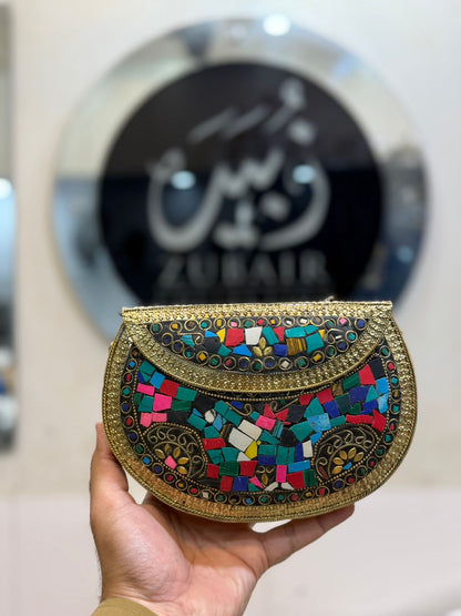 Afghani Indian Metal Clutch_Design 2