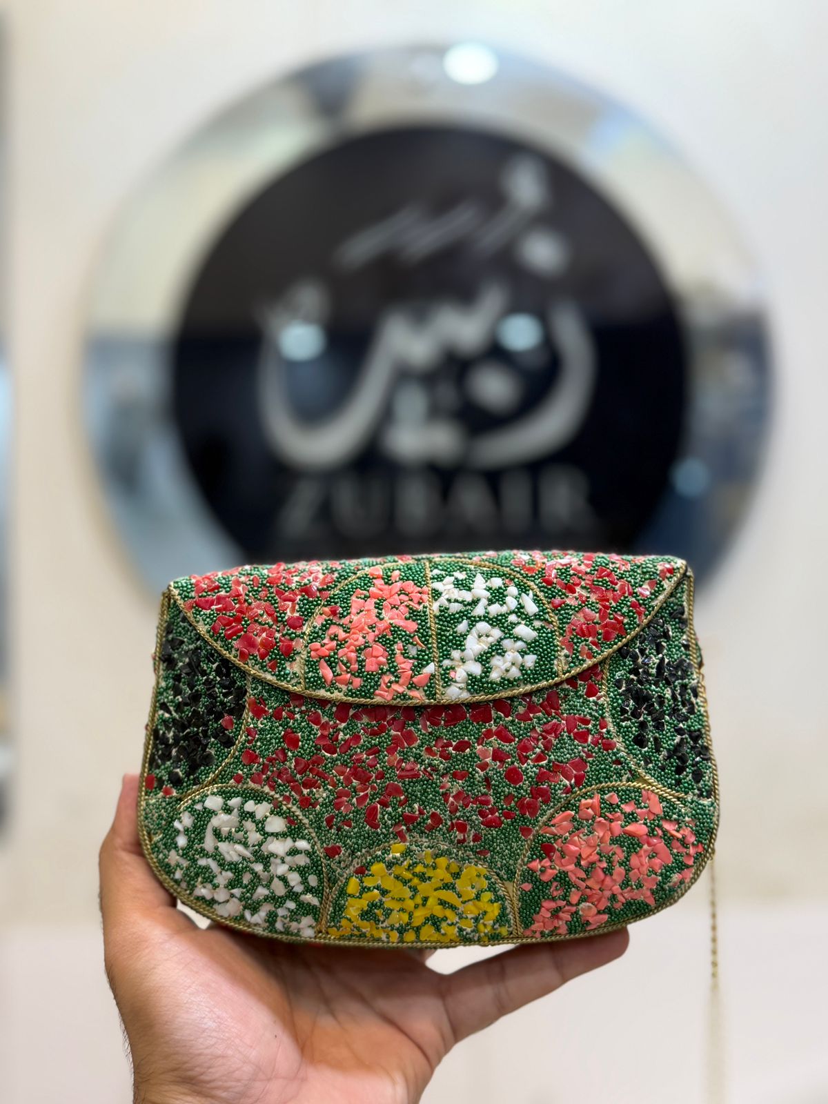 Afghani Indian Metal Clutch_Design 3