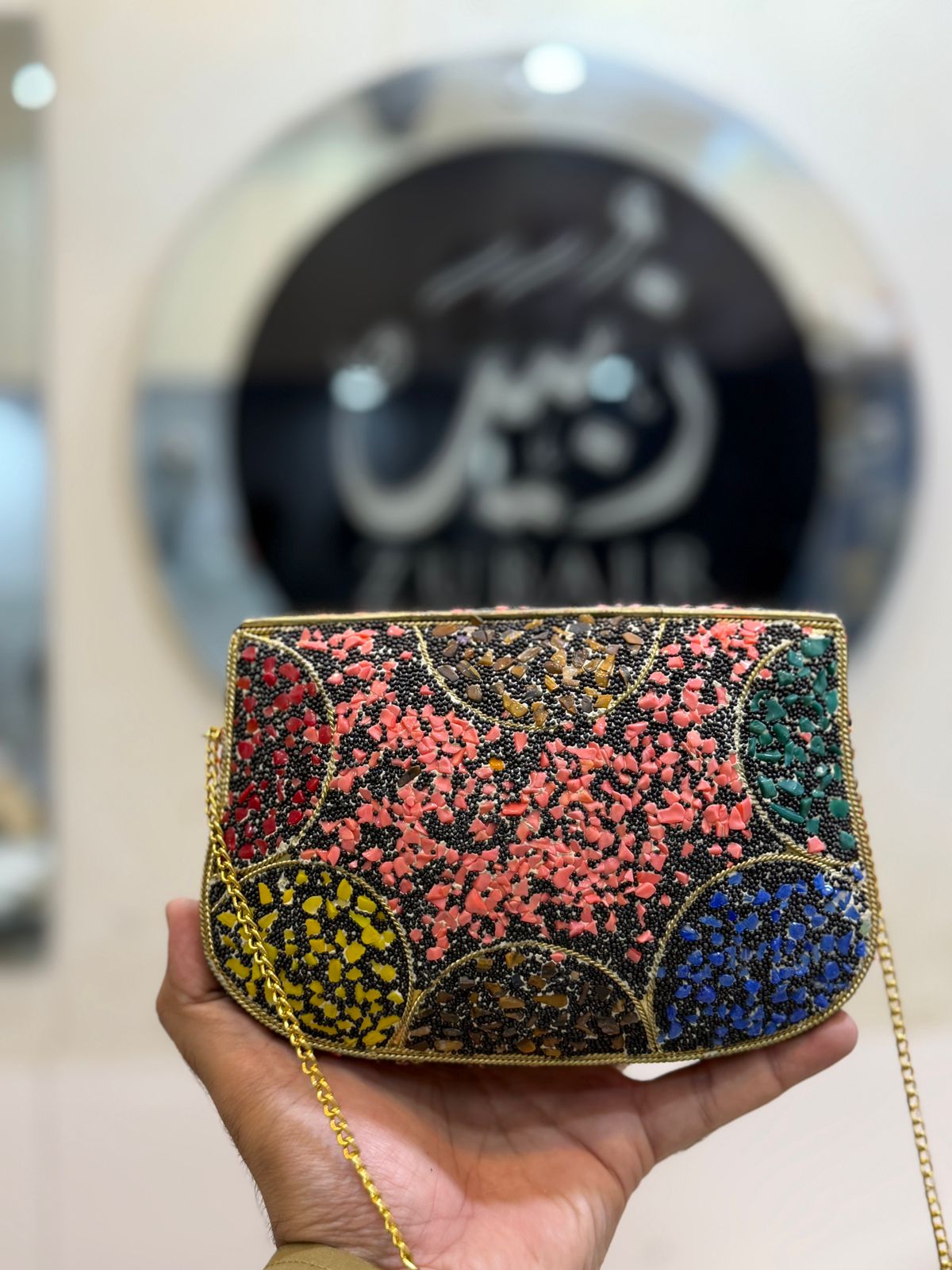 Afghani Indian Metal Clutch_Design 4