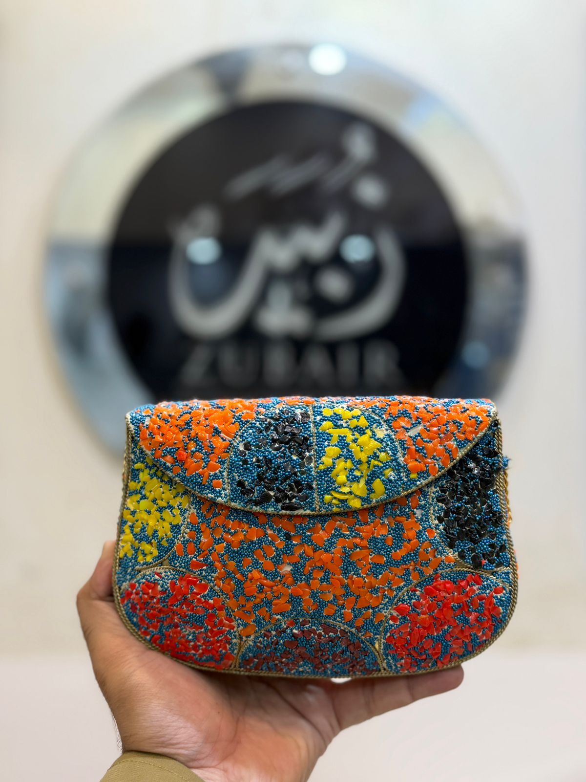 Afghani Indian Metal Clutch_Design 5