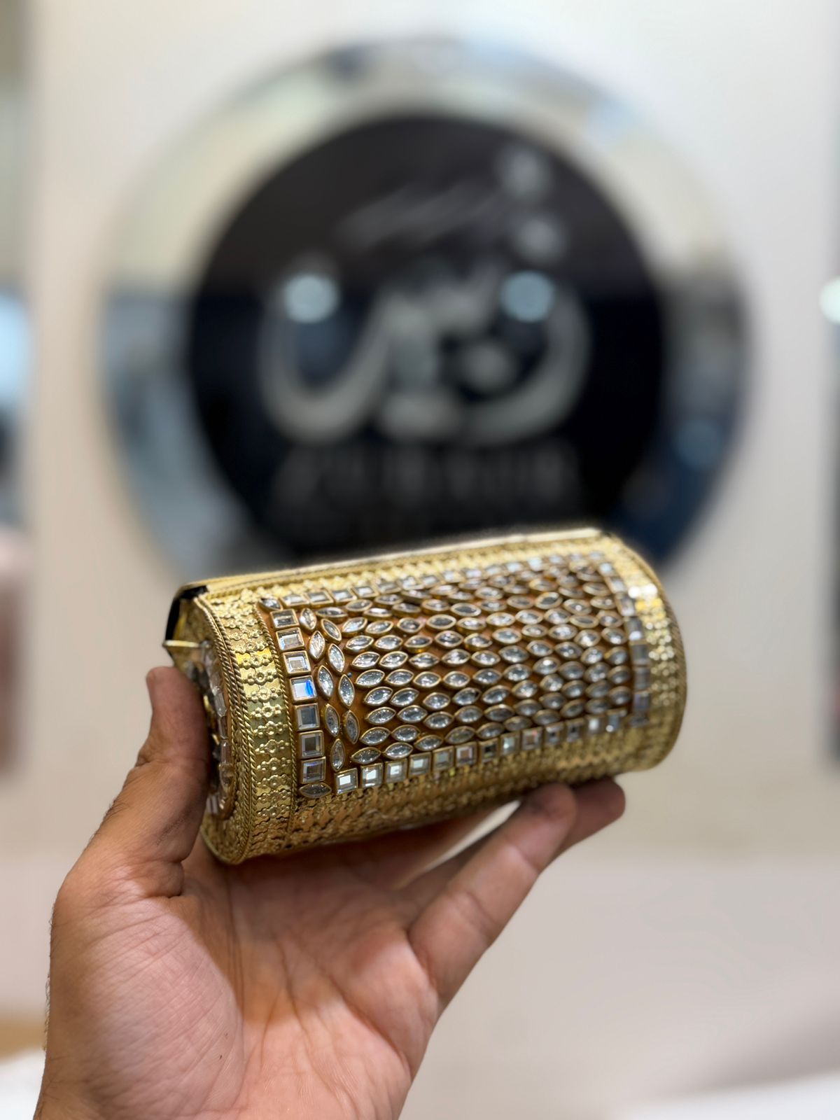 Turkish_Kundan Designer Clutch_New Design 1