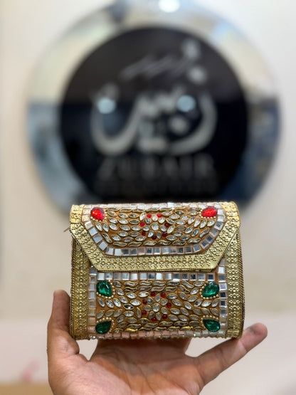 Turkish_Kundan Designer Clutch_Medium Size_New Design 3