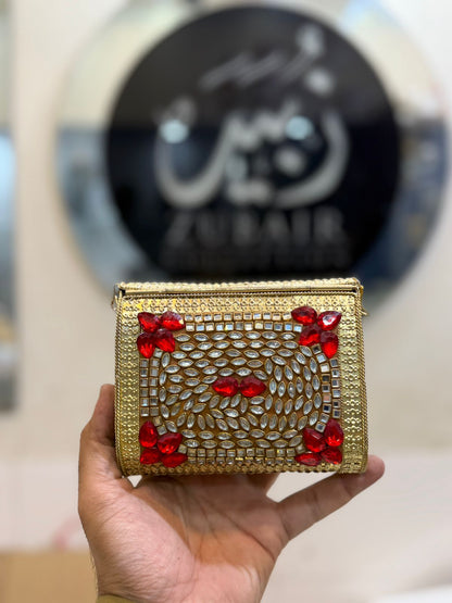 Turkish_Kundan Designer Clutch_Medium Size_New Design 3