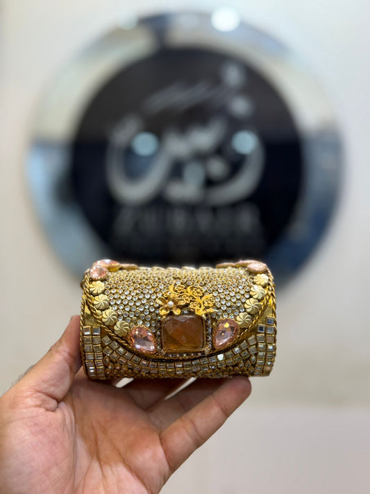 Turkish Kundan Designer Small Dholki Clutch_New Arrival_Design 5