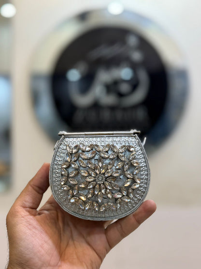 Handmade Kundan Designer Small Clutch_New Arrival_Design 1