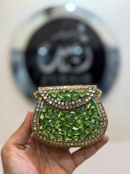 Handmade Kundan Designer Small Clutch_New Arrival_Design 4