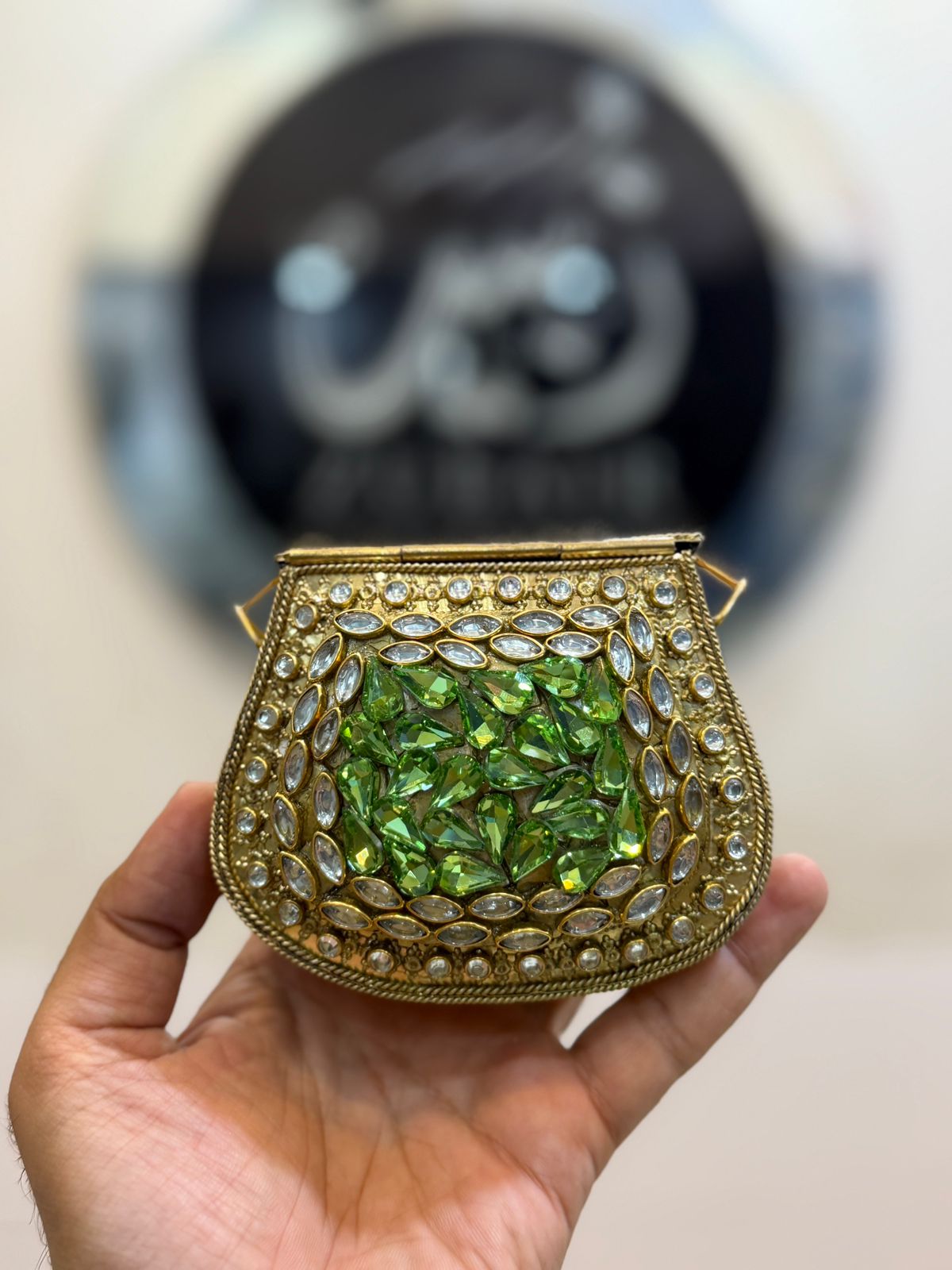 Handmade Kundan Designer Small Clutch_New Arrival_Design 4