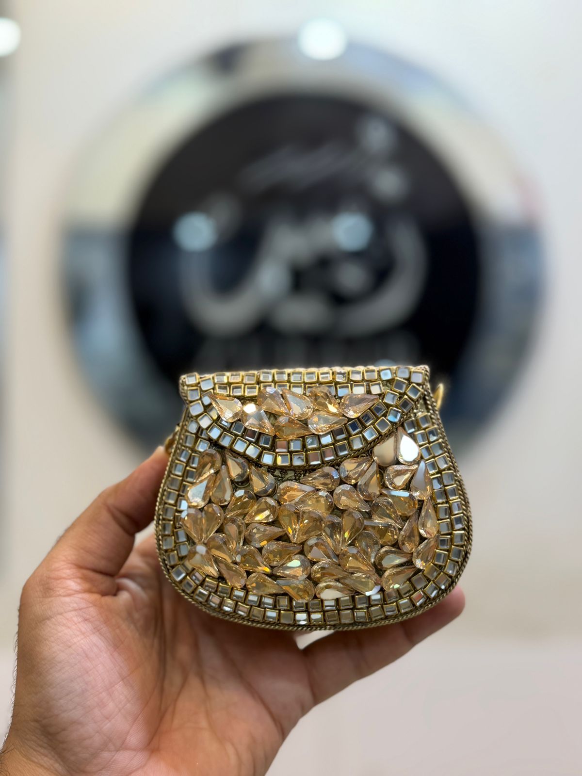 Handmade Kundan Designer Small Clutch_New Arrival_Design 6