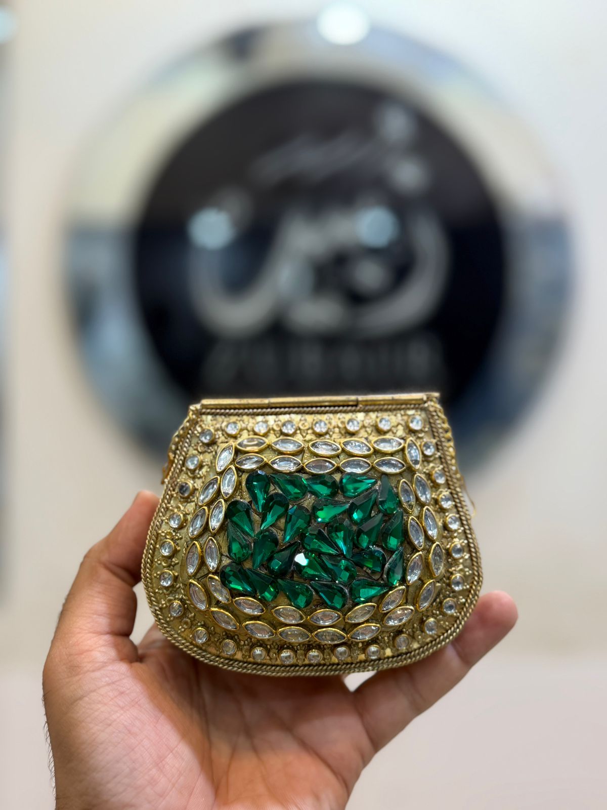 Handmade Kundan Designer Small Clutch_New Arrival_Design 7